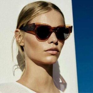 CELINE Petra Transparent Cat Eye Sunglasses